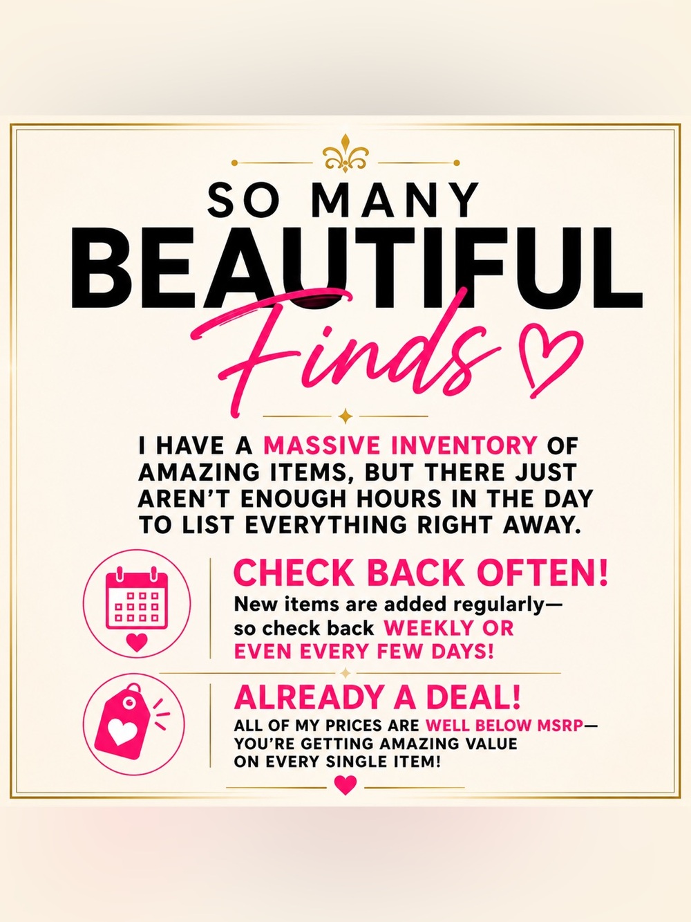 🛍️New items constantly listed🛍️